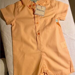 Best & Co  Apricot Button-Up Romper